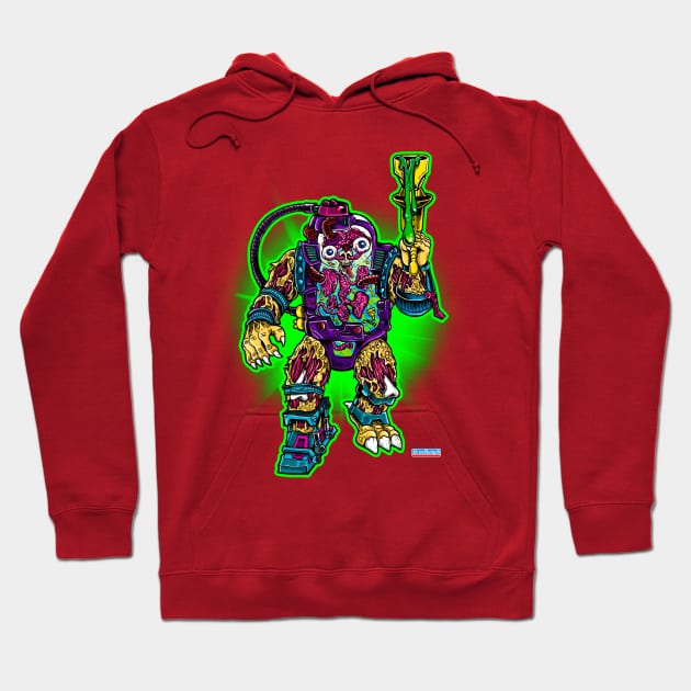 Muta-Man green glow Hoodie by Ale_jediknigth